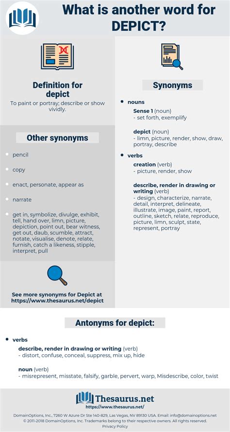 DEPICT 971 Synonyms And 15 Antonyms Thesaurus Net