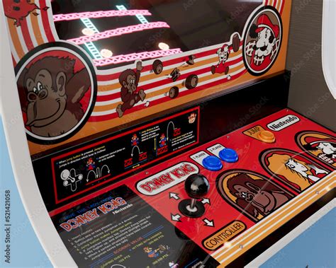 Nintendo Donkey Kong Arcade Cabinet Stock Photo | Adobe Stock