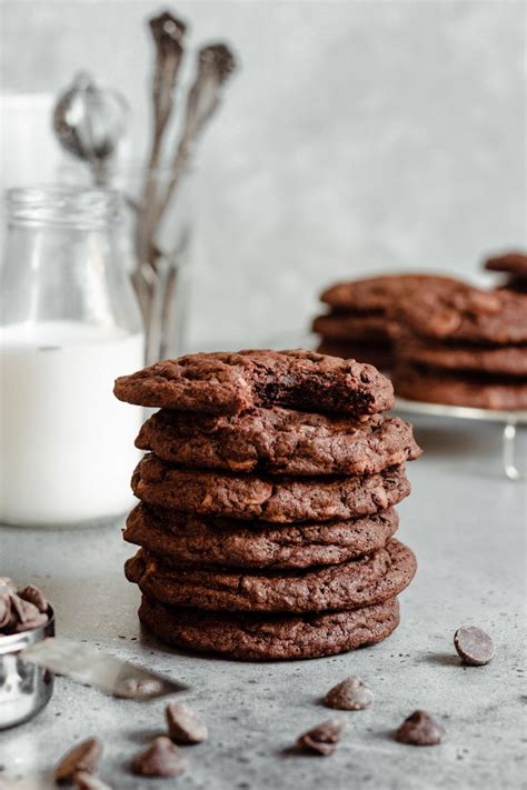 Triple Chocolate Drop Cookies Recipe Fudgy And Easy Recipe Food