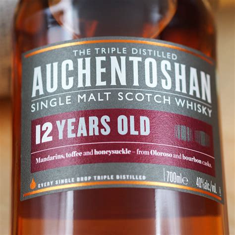 Auchentoshan 12 Year Old Single Malt Scotch Whisky Lowlands Scotland