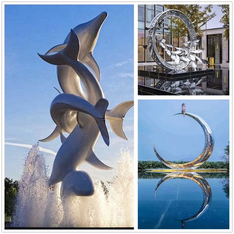 Stainless Steel Water feature Fountains: Modern Art for Public Spaces