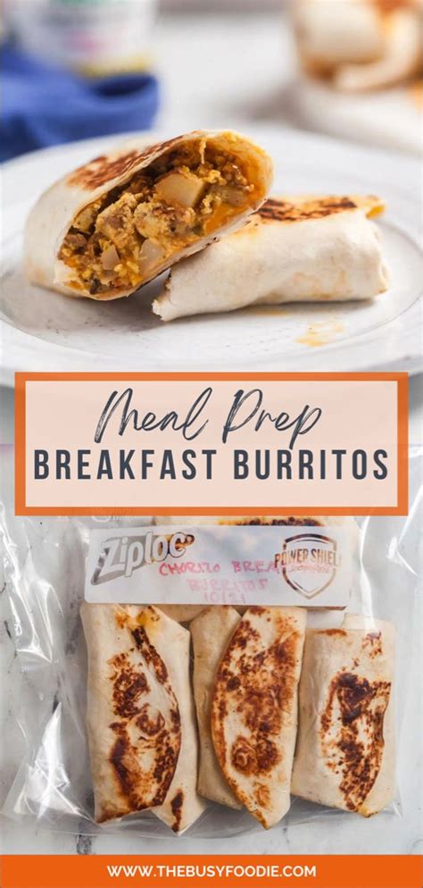 Meal Prep Breakfast Burritos With Chorizo And Potato Artofit