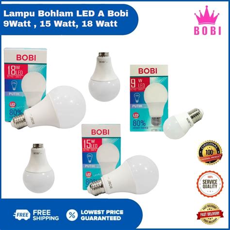 Jual Lampu Led A Bulat Lampu Bohlam Bobi Variasi W W W Lampu