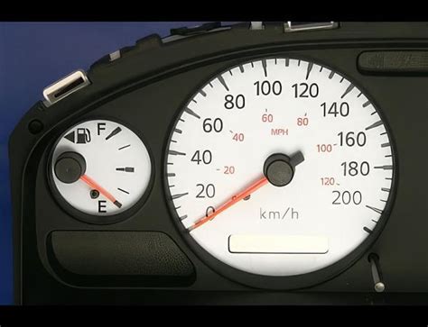 Buy White Face Gauge Kit Fits Nissan Sentra Metric Kph Kmh