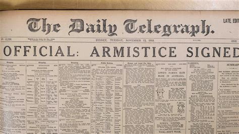 End Of World War I How Newspapers Reported It Daily Telegraph