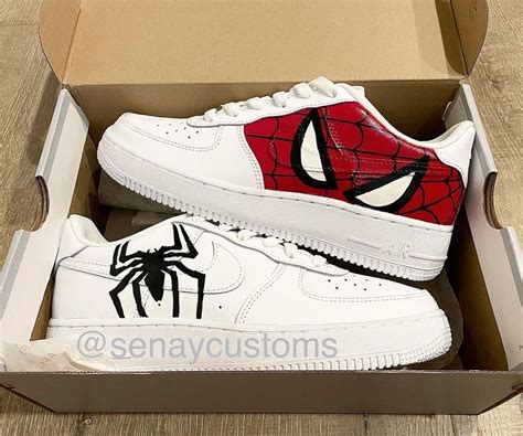 Spider Man Air Force 1 Custom Spiderman Outfit Spiderman Gifts Custom