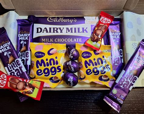 Chocolate Bar Easter Selection Box Gift Kitkat Cadbury Mini Eggs For