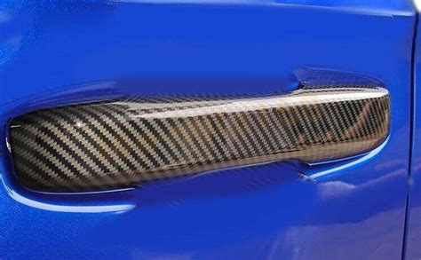 X Abs Carbon Fiber Style Outer Door Handle Cover Trim For Honda Civic