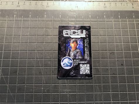 Jurassic World Acu Custom Photo Id Badge Etsy