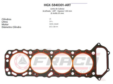 Junta De Cabeza Grafitada ART Nissan La Casa Del Ajuste De Tu Motor