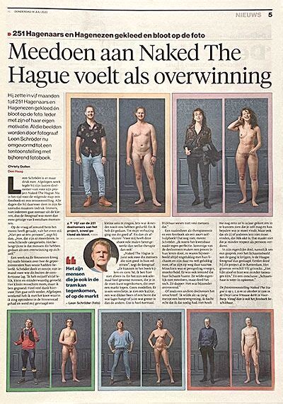 Naked The Hague Opnieuw In Haagse Editie Van Het AD Naked The Hague