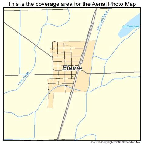 Aerial Photography Map of Elaine, AR Arkansas