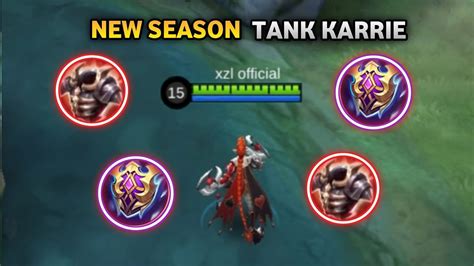 Karrie Tank Build For My First Game This New Season Too Op Mlbb