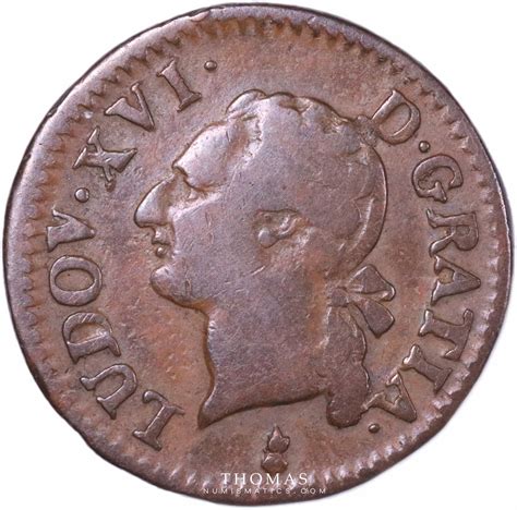 Louis XVI Liard à l écu 1786 AA Metz Thomas Numismatics