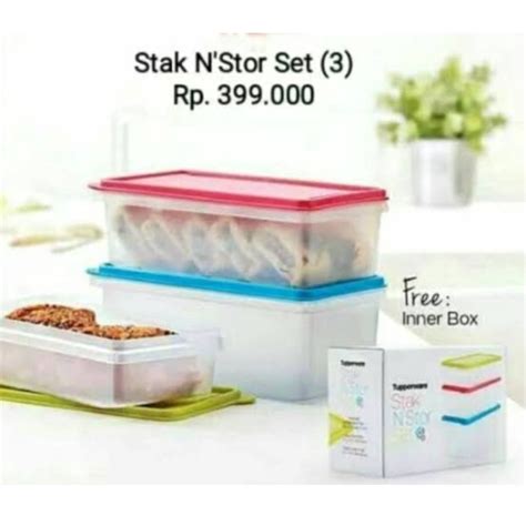 Jual PROMO Stak N Stor Tupperware 1 PCS ECER Shopee Indonesia