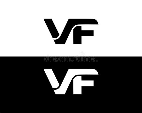 Initial Letter Vf Logo Icon Design Stock Vector Illustration Of