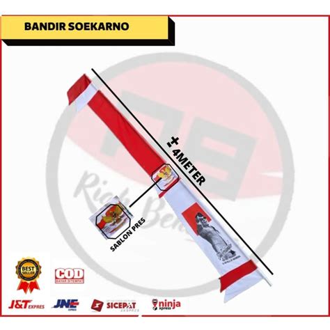 Jual Bendera Bandir Garuda Soekarno Jumbo Meter Shopee Indonesia