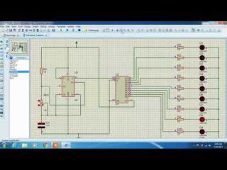 Rangkaian Running LED Menggunakan PROTEUS Ic555 Ic4017 TEKNIK