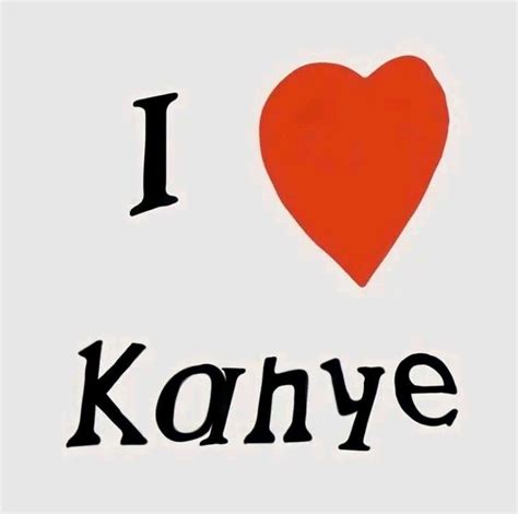 I Love Kanye With An Orange Heart On The Bottom And Black Letters Below