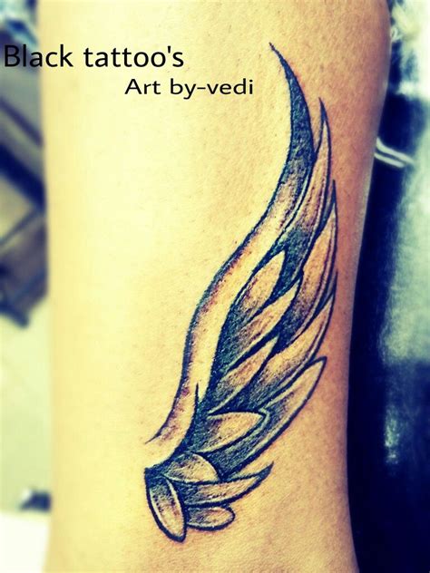 Simple Wing Forearm Tattoos