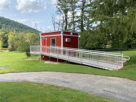 Modular Learning Pod With Wheelchair Ramp Installation Upside