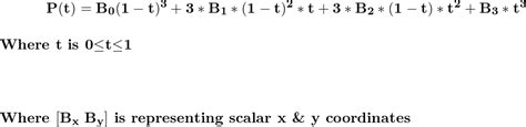 Cubic Bezier Curve Implementation In C GeeksforGeeks