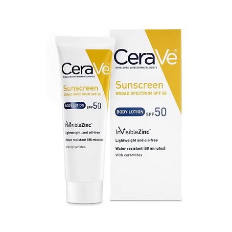 Cerave Sunscreen Body Lotion Spf 50 3 Oz 2 Pack