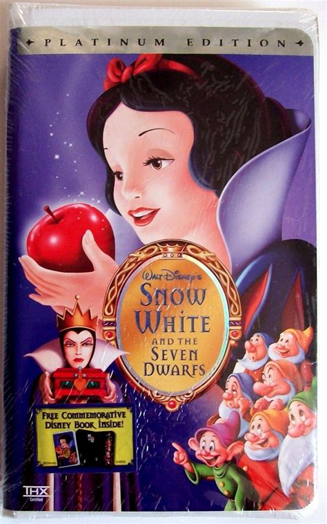 Disney Snow White And The Seven Dwarfs PLATINUM Edition VHS 2001 Rare