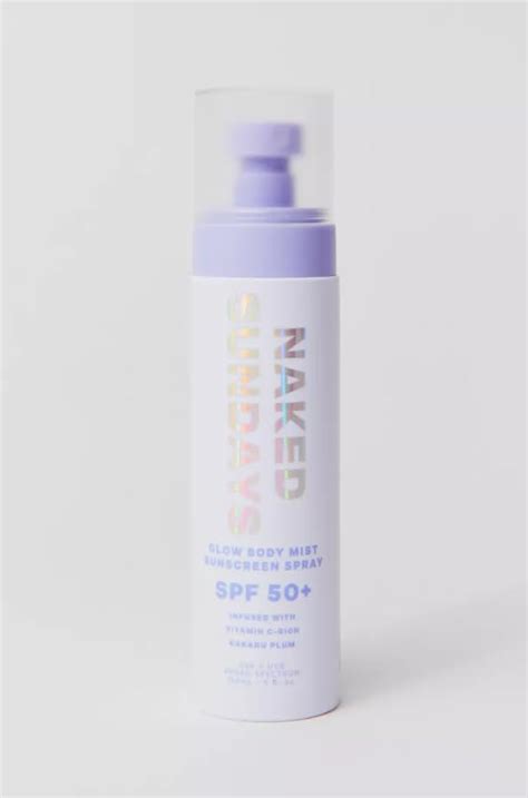 Amazon Naked Sundays SPF 50 Glow Body Mist Sunscreen Spray