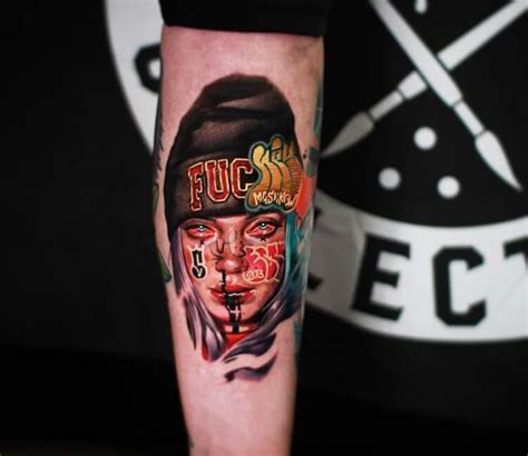 Billie Eilish tattoo by Mashkow Tattoo | Photo 31233