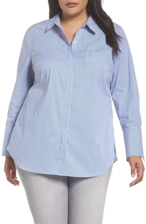 Sejour Tunic Button Down Shirt Nordstrom Womens Button Down Shirt