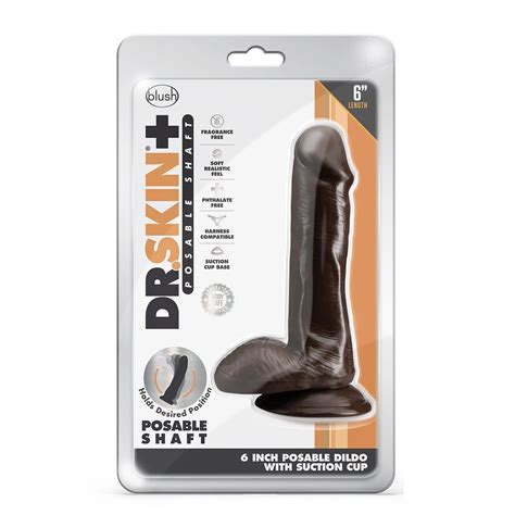 Dildo Dr Skin Plus Inch Posable Dildo With Balls Super