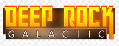 Deep Rock Galactic Logo, HD Png Download - 4000x1383(#3259020) - PngFind