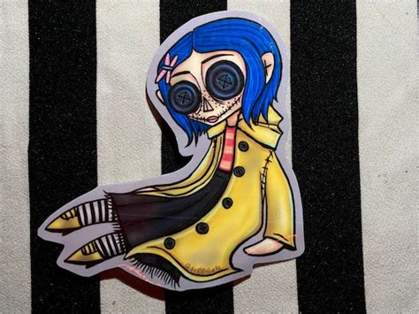 Coraline Doll Sticker Etsy