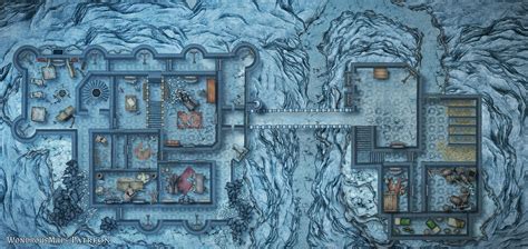 [OC] White Dragon Lair [69X33] : r/DnD