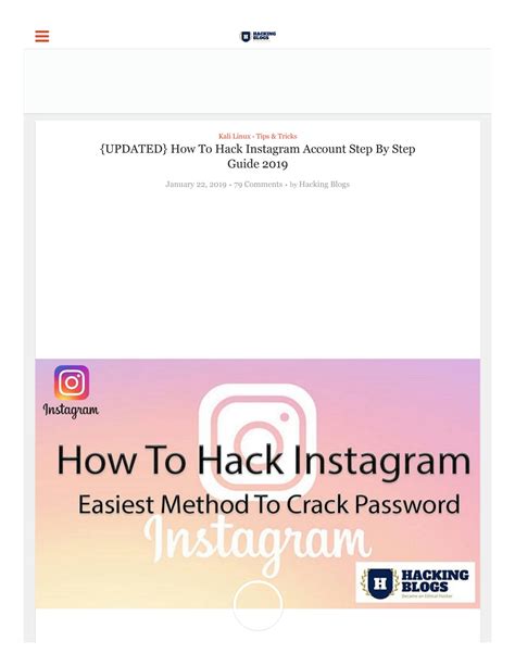 Solution How To Hack Instagram Account Step By Step Guide Studypool