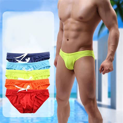 Men S Swimming Trunks Low Rise Swimwear Swim Briefs Bikini Shorts