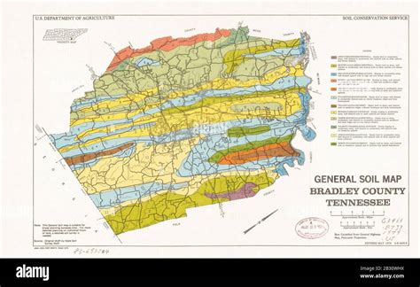 General soil map, Bradley County, Tennessee Stock Photo - Alamy