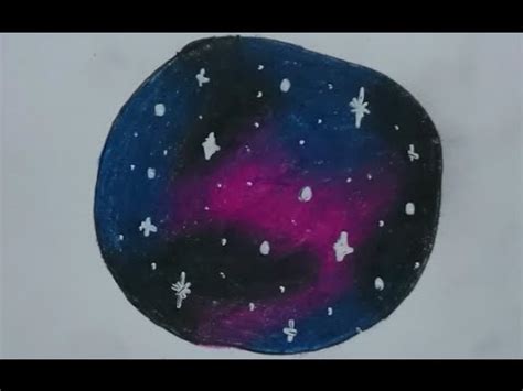 Drawing Galaxy With Colored Pencils