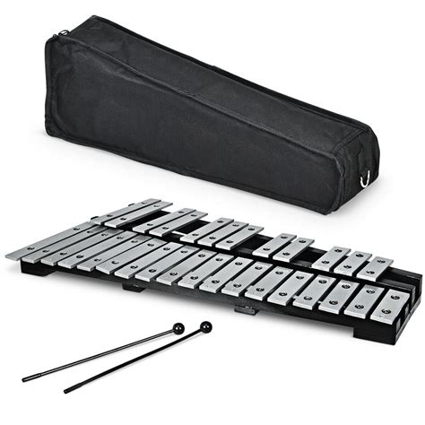 Note Glockenspiel Xylophone Foldable Percussion Instrument W Wood