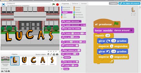 Colaboratorio Colmenar Animaci N De Nuestros Nombres Mediante Scratch