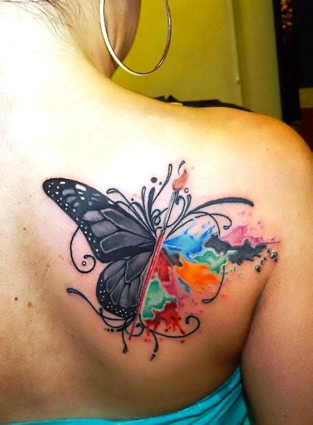 Best Butterfly On Shoulder Blade Tattoo Idea