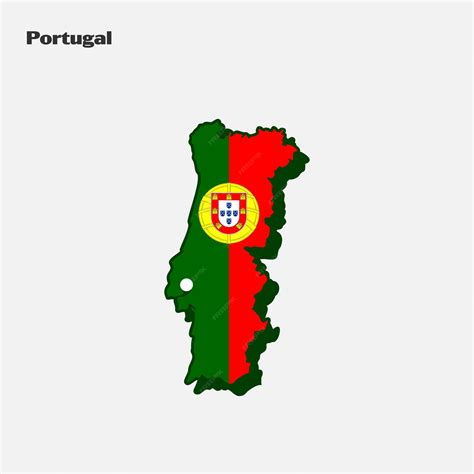 premium vector portugal nation flag map infographic