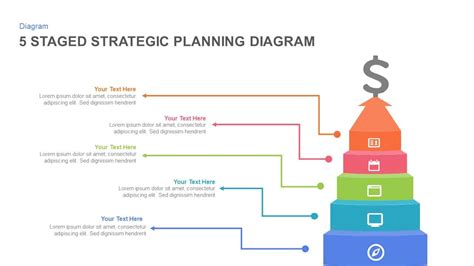 5 Staged Strategic Planning Diagram Powerpoint Template And Keynote