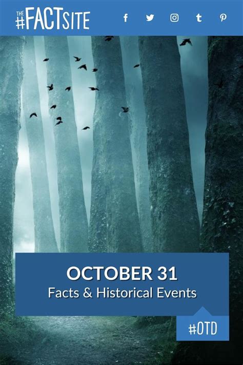 October 31 facts historical events on this day – Artofit