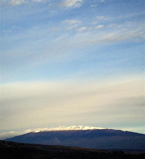 Stunning snow-blanketed Hawaii