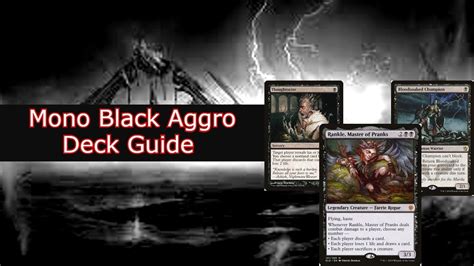 Mono Black Aggro Comprehensive Deck Guide Pioneer MTGO YouTube