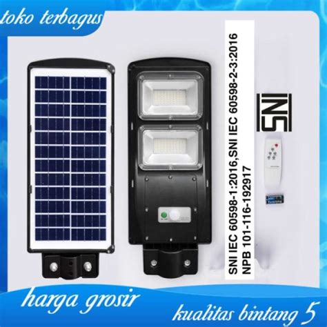 Promo Lampu Jalan Pju Led Solar Cell 90w Panel Surya Sorot 90watt