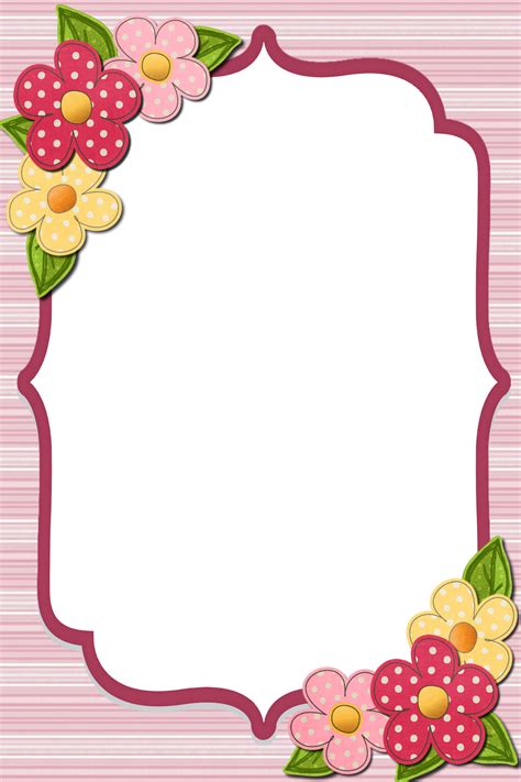 Decorative Png Frame Floral Border Design Colorful Borders De – NBKomputer