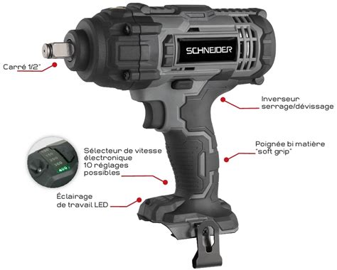 Clé à chocs 1 2 20V 400Nm 50510 JTP NEGOCE 42 Revendeur de